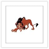 Trends International Gallery Pops Disney The Lion King - Scar Wall Art Wall Poster, 12.00' x 12.00', White Frame Version