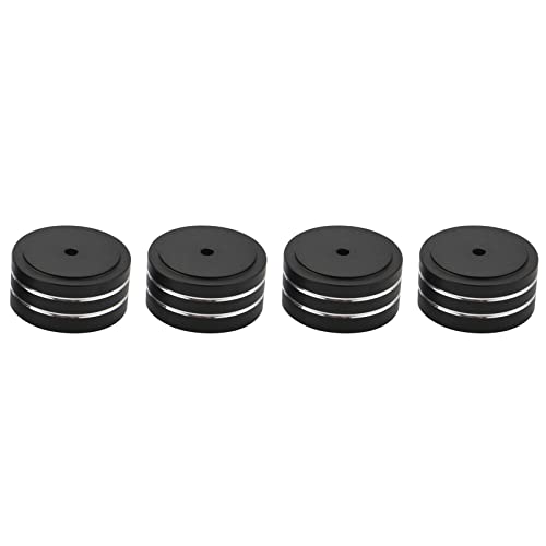 Pies de aislamiento HiFi de aluminio 40x20mm para altavoces y tocadiscos DAC 4 unidades