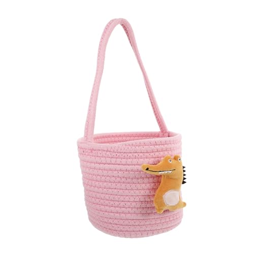 PRETYZOOM Cotton Rope Rope Baskets for Storage Hampers Woven Baskets Storage Basket