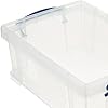 Really Useful Box 9 Liter Plastic Storage Container with Lid and Clip ...