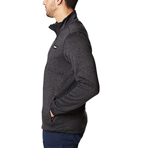Columbia Men's Sweater Weather Full Zip, Black Heather, Large #TOP2