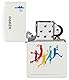 Zippo Sturmfeuerzeug - Basketball, White Matte, Color Image - Nachfüllbar - Wiederverwendbar - Windfestes Design - Geschenkbox - Made in USA