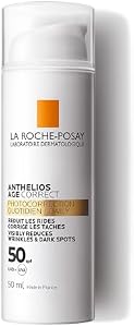 La Roche Posay – Gel-Crema Protector Antiedad, Fotocorrector de Uso Diario con SPF50, Corrige Arrugas y Manchas, Mejora la Elasticidad, Fórmula con Cellox-B3 Tech, Anthelios Age Correct, 50 ml