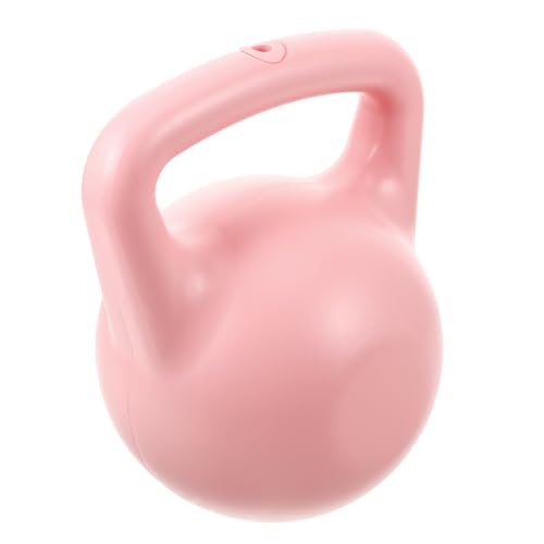 WESIEVYA Pesa Rusa Rellenable de Agua 4kg Rosa para Entrenamiento de Yoga y Pilates, Mancuernas Portátiles Doble Asa, Equipo Multifuncional de Fitness Hogar