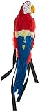Disponible en solo un tamaño Smiffy\'S 33656 Loro Con Sujeción De Goma, Multicolor