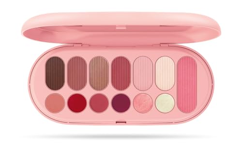 Pupa Paleta Make My Day Pocket Blush, pintalabios, brillo y sombras de ojos – 13 piezas para maquillaje facial, ojos y labios, perfecta para casa o de viaje – Disponible en 3 colores (003 Bright Rose)