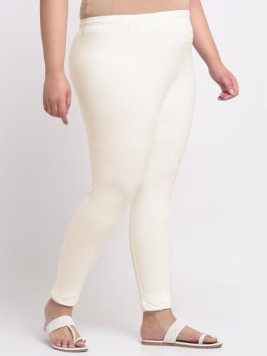 Image of Soft Cotton Ankle Lenght Solid Regular and Plus 35 Colours Leggings for Womens and Girls (Sizes :- M to 6XL)