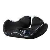 Almofada de assento de espuma viscoelástica XL atualizada 2025 – Almofada ergonômica de suporte para cóccix e ciática para carro e cadeira de escritório – alívio da dor nas costas e quadril