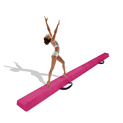 Minetom Poutre de Gymnastique 180CM Folding Balance Beam pour Les Enfants et Accueil Formation