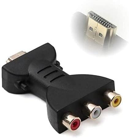 Generic HDMI to 3 RGB/RCA Component Connection, Video Audio Adapter, Digital Signal Converter for HDTV, DVD, Projector - Portable Beautiful Design