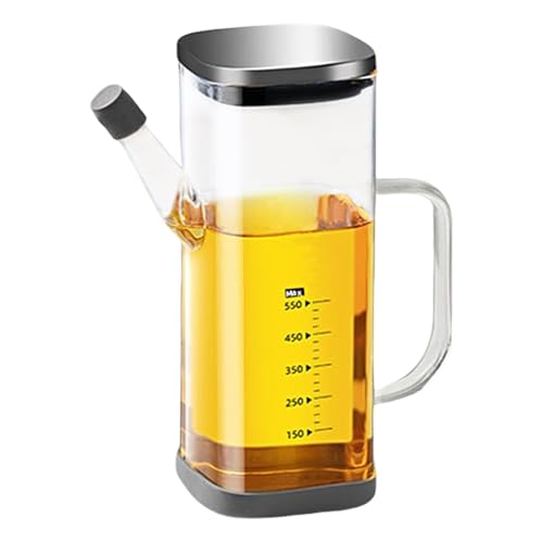 Botella dispensadora de aceite de oliva, contenedor dispensador de aceite de cocina transparente, reutilizable, vertedor de precisión, a prueba de fugas, para restaurante, hogar, parrilla, ensalada de