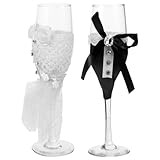 Calici da matrimonio: perfetti per la casa, la caffetteria, il ristorante e l'hotel, un'ottima scelta anche per gli amici, bicchieri da matrimonio in vetro