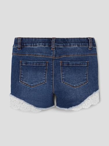 NAME IT Mädchen Nkfsalli Slim Dnm 5372-ha Noos Jeans Shorts, Medium Blue Denim, 128 EU