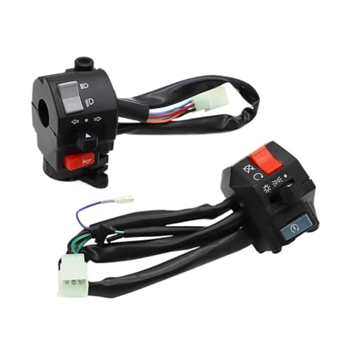 Commodo interrupteur commande guidon moto 22mm 7/8 pouces RD350 TZR250 SRX600
