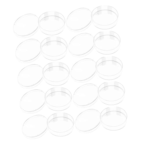 CIYODO Essential 20pcs Plastic Petri Dishes Lids for Cell Culture Tissue Engineering