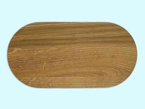 EKFJAELL Dekotablett Holz, Oval, Eiche, 200x100x15 mm, Brown, Skandinavisch, Servieren, Dekorieren, Präsentieren