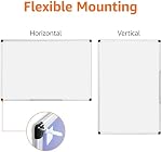 Amazon Basics Magnetic Framed Dry Erase White Board, 24 x 36 Inch