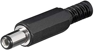 Wentronic DC-Stecker Mit Knickschutz – 1,3 X 3,4 Mm, Schaftlänge 9 Mm, Schwarz