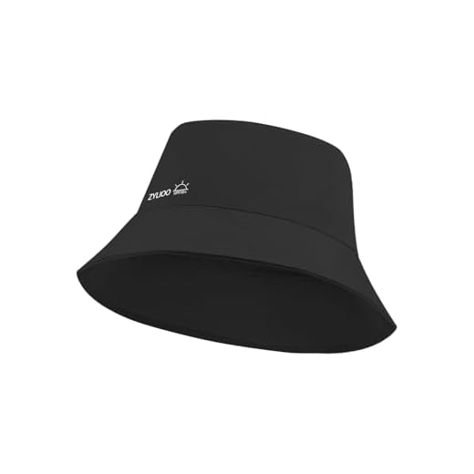 Zylioo L/XL/XXL Bucket Hats Big Head Sun Hat Summer Hat Reversible 2 in 1 Double-Sided Sun Peotection Fishing Hat for Men Women Black