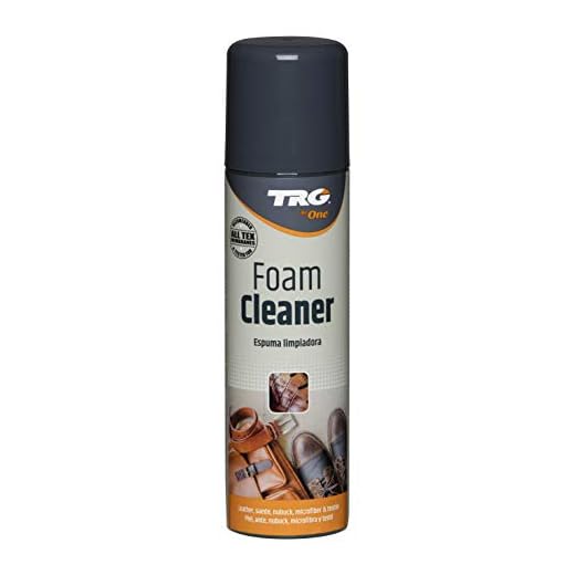 TRG The One - Espuma limpiadora para todo tipo de Piel, Ante, Nubuck, Textil y Microfibra | Limpieza y cuidado de calzado y complementos | Incoloro, 150ml