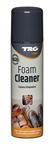 TRG The One - Espuma limpiadora para todo tipo de Piel, Ante, Nubuck, Textil y Microfibra | Limpieza y cuidado de calzado y complementos | Incoloro, 150ml
