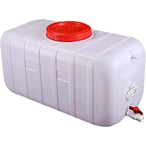 Kziazoi 貯水タンク、水貯蔵大型ウォータータンク 、雨水貯蔵タンクの 50L / 100L / 150L / 200L キャンプハイキング飲料水ボトルバケツ家庭用洗車機 汲み 容器 緊急家庭用水 (50L)