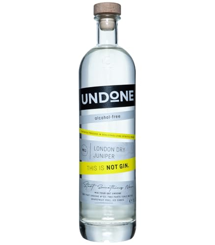 UNDONE London Botanical Spirit - Not Gin · 700ml · Alkoholfreier Gin mit authentischem Geschmack · Natürliche Inhaltsstoffe ·