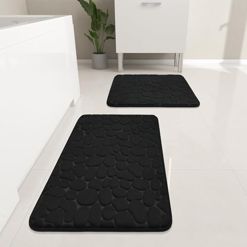 Cozy Memory Foam Bath Mat Set