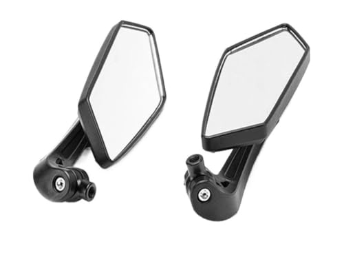 Espejo retrovisor moto de aluminio para extremo de barra en cafe racer y scooter