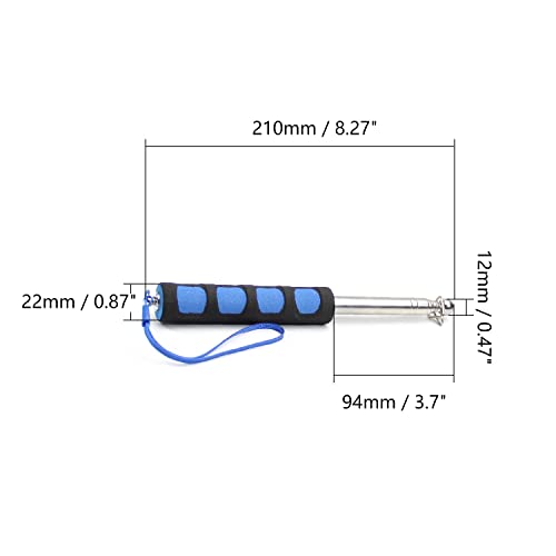 Image of Othmro 3Pcs Hollow Telescopic Teachers Pointer, Teaching Pointer Stick for Classroom, Metal Hand Retractable Pointer Extended Length 39.4 inch, Handheld Presenter Whiteboard Pointer (Blue)