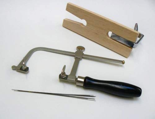SWISSO Jewelers Saw Frame Bench PIN and Saw Blades Jewelry KIT | Jewelry Making Tool | Metal Cutting Frame | Saw Blade Set | Craft & Jewelry Workshop Kit | Professional Jeweler Accessory 4