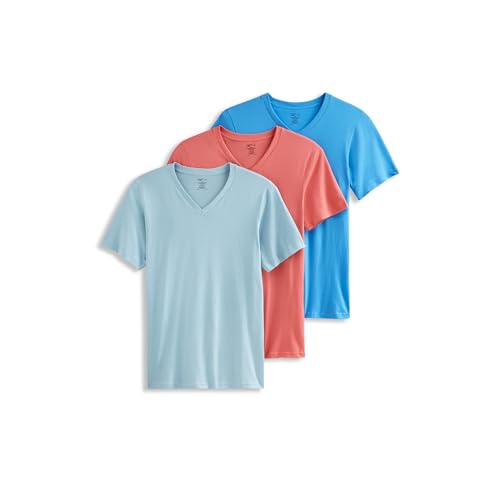 Image of Jockey Classic V-Neck Undershirt- 3 Pack - 100% Cotton T-Shirts for Men