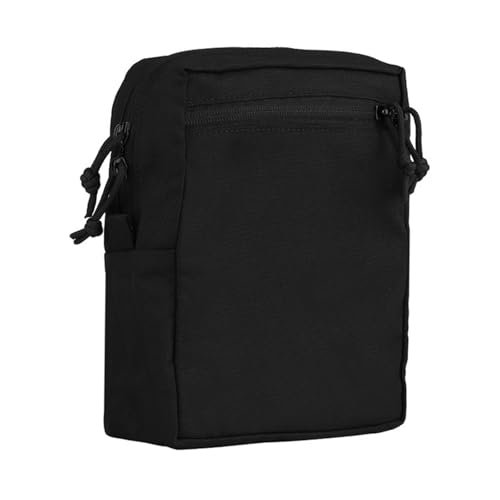 Tessitura Borse Marsupio Multiusa Campeggio Esterna Borsa Telefono con Attacchi per Escursionismo Caccia nylon nero