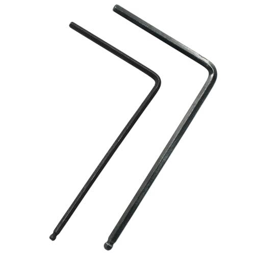 Cionyce Truss Rod Wrench 4mm & 5mm Set, Allen Wrench Tool Ball End for Acoustic Guitar Truss Rod Adjustment And Deep or Narrow Truss Adjustment (Black)