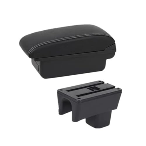 Car Armrest Box for Swift 2005-2024 Accessories Interior Details Storage Retrofit Parts Replacement Auto Parts(A1 White Line No USB)