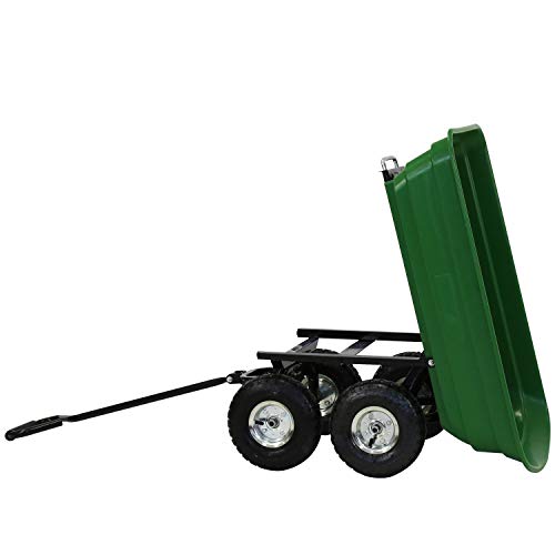 Reviews for Kinsunny Garden Dump Cart with Steel Frame Pneumatic Tires