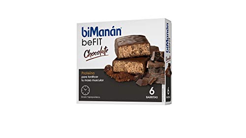 BIMANAN - beFIT - Proteína para tonificar, Barritas Chocolate, 6 uds 162...