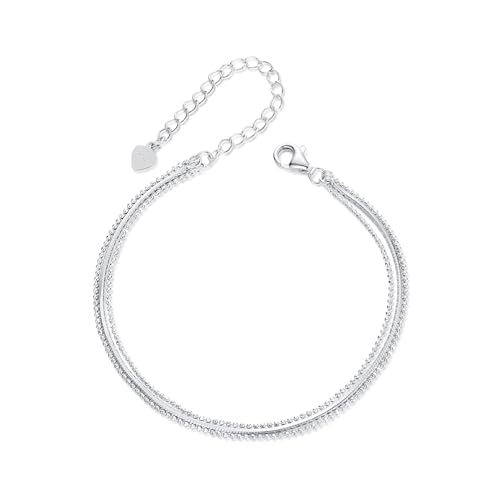 Bracelet cœur en argent cadeau personnalisé femme avec lettres gravées