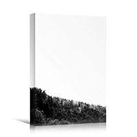 Canvas Wall Art Expressive Landscape Chic Dramatic Duotone Hallway Landscape Mountain Photography - 12x18 inches