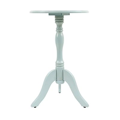 Decor Therapy Simplify Pedestal Accent End Table, 24" x 15" x 15", Antique Iced Bl 31OG9Jg2jUL. SS400