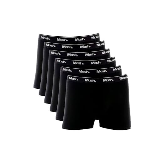 Kit 6 Cuecas Boxer Mash Pretas (BR, Alfa, M, Regular, Preto)