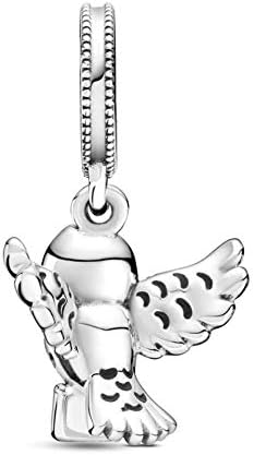 CHARMY'S Sterling Silver Hedwig Owl Harry Potter Charm Compatible with Pandora Charms for Women, Bracelet & Necklace - Image 3