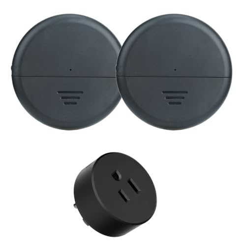 Image of Greencycle Black Wireless Motion Sensor Outlet,Auto On /Off Switch 2 Packs