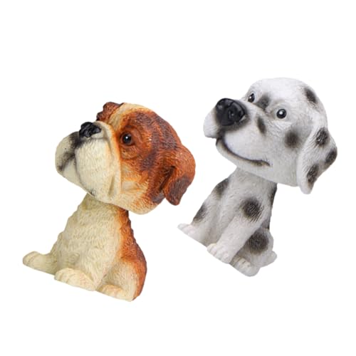 INOOMP 2piezas Adornos Decorativos para Salpicadero Figuras Cabezones Accesorios para Interiores del Coche