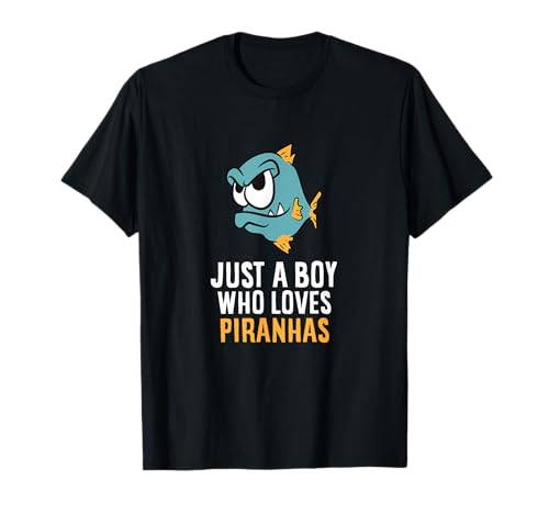 Piraña Fish Sólo un niño que ama a las pirañas Camiseta