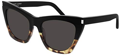 SAINT LAURENT SUNGLASSES SL 214 KATE HAVANA BLACK BLACK 55 WOMENS