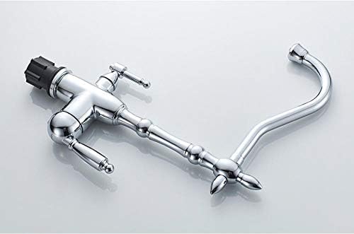 Robinet de cuisine à poignée unique avec mitigeur d'eau précis bicolore