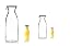 Produktbild James Premium 2 x 1,0 Liter Wasserkaraffe Karaffe Glaskaraffe aus Glas/Glaskrug 1Liter Glaskaraffe Wasserkrug Karaffe Wasserkaraffe/Kühlschrankkrug/Wasserkrug/Kühlschrankkrug |