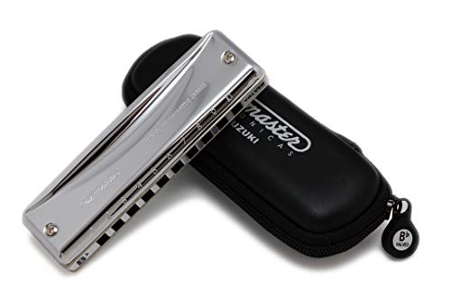 Suzuki MR350VBB Promaster Harmonica en si bémol 10 Trous Doré - Les Beatles, Paul McCartney, John Lennon, RIngo Starr, George Harrison Suzuki MR350VBB Promaster Harmonica en si bémol 10 Trous Doré – Image 4