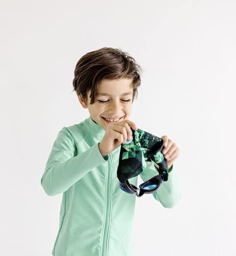 Splash Place KIDS SWIM GOGGLES with Fabric Strap | Tangle-Free Swimming Goggles for Kids